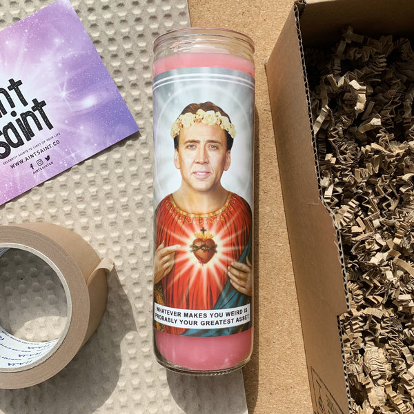 Saint Nicolas Cage Prayer Candle