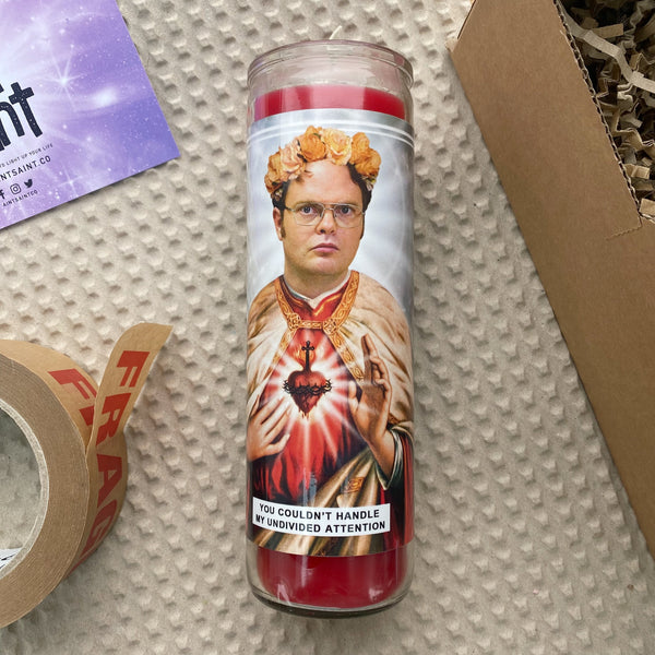 Saint Dwight Schrute | Rainn Wilson | The Office Prayer Candle