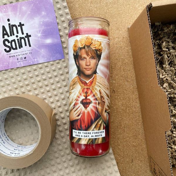 Saint Jon Bon Jovi Prayer Candle