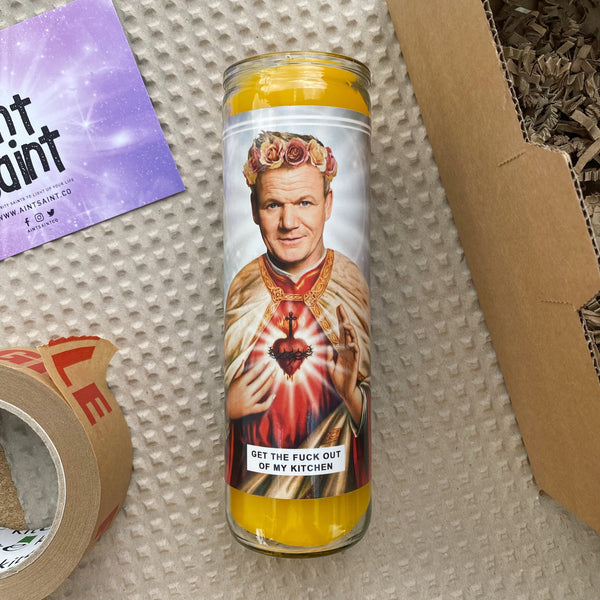 Saint Gordon Ramsay Prayer Candle