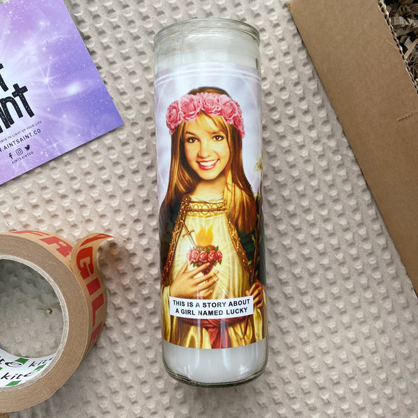 Saint Britney Spears Prayer Candle