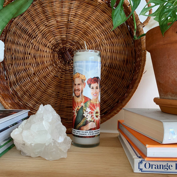 Saint Harry and Meghan Prayer Candle