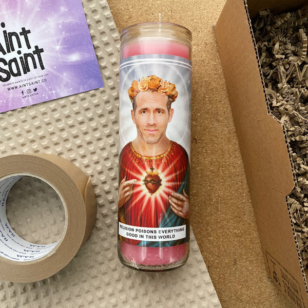 Saint Ryan Reynolds Prayer Candle