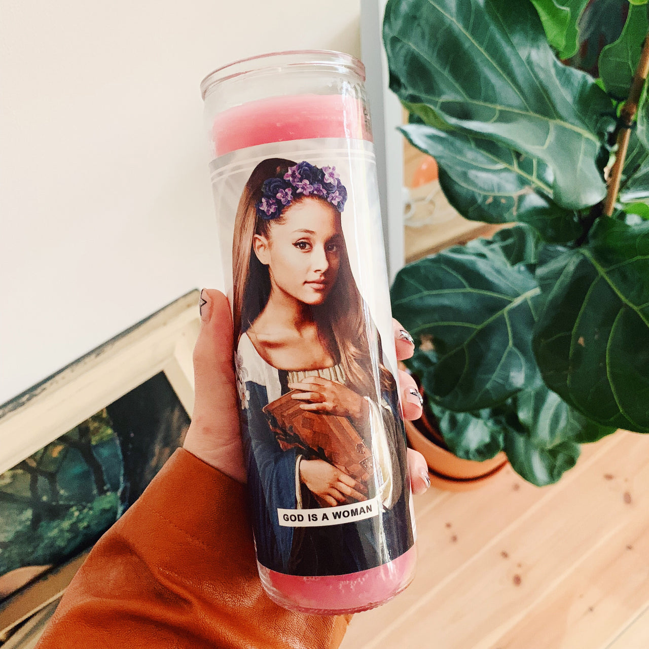Saint Ariana Grande Prayer Candle