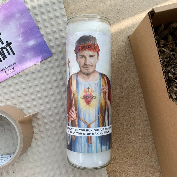Saint David Beckham Prayer Candle