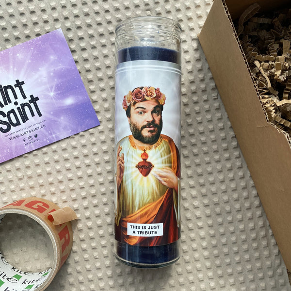 Saint Jack Black | Tenacious D | Tribute Prayer Candle