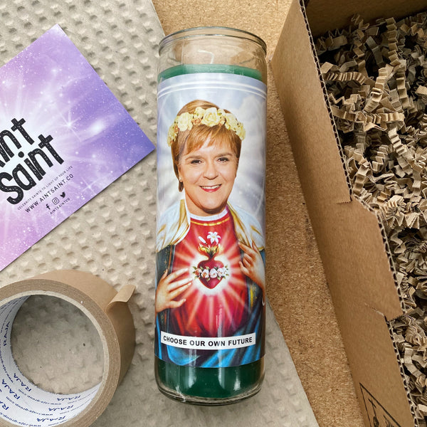 Saint Nicola Sturgeon SNP Prayer Candle