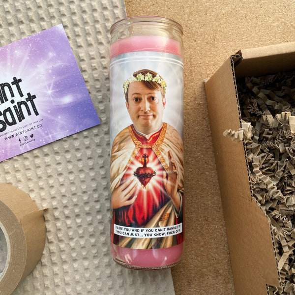 Saint David Mitchell | Mark Corrigan | Peep Show Prayer Candle