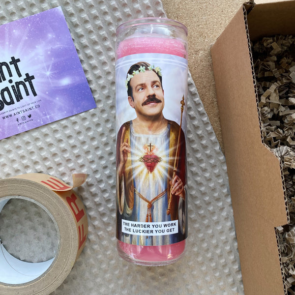 Saint Ted Lasso | Jason Sudeikis Prayer Candle