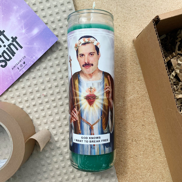 Saint Freddie Mercury Prayer Candle