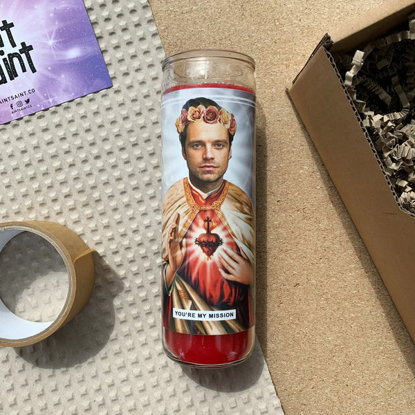 Saint Sebastian Stan Prayer Candle