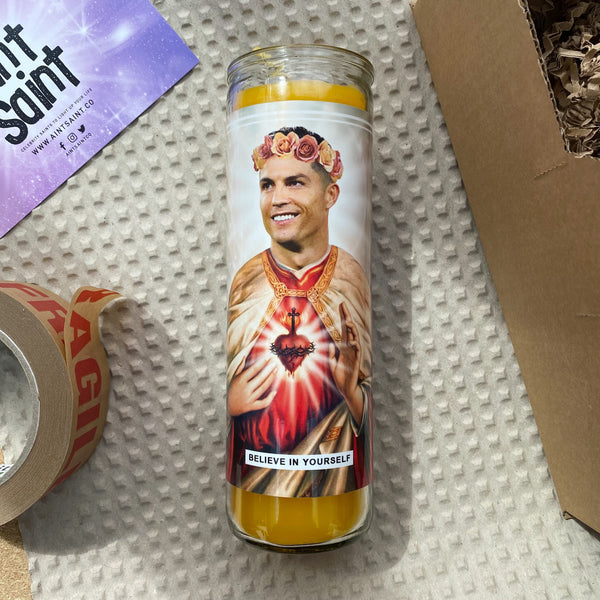 Saint Cristiano Ronaldo Prayer Candle