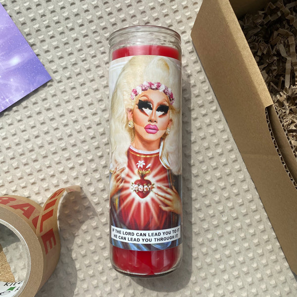 Saint Trixie Mattel Prayer Candle