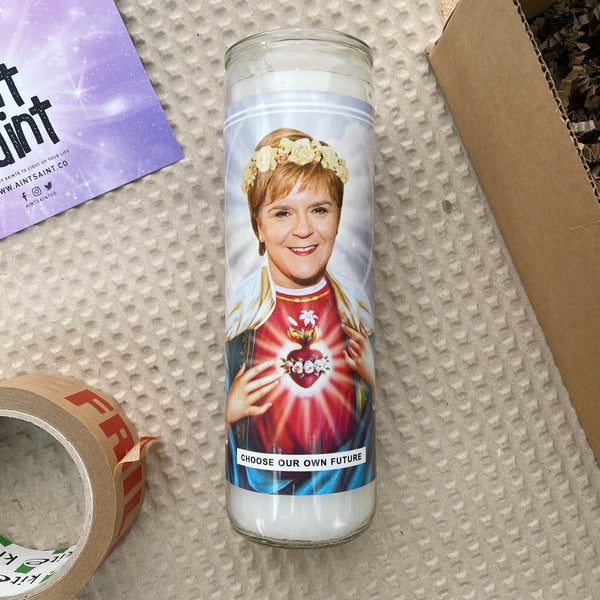 Saint Nicola Sturgeon SNP Prayer Candle