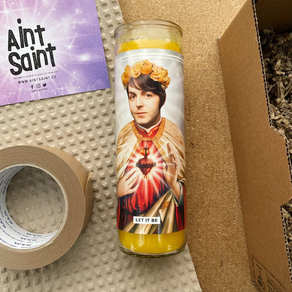 Saint Paul McCartney Prayer Candle