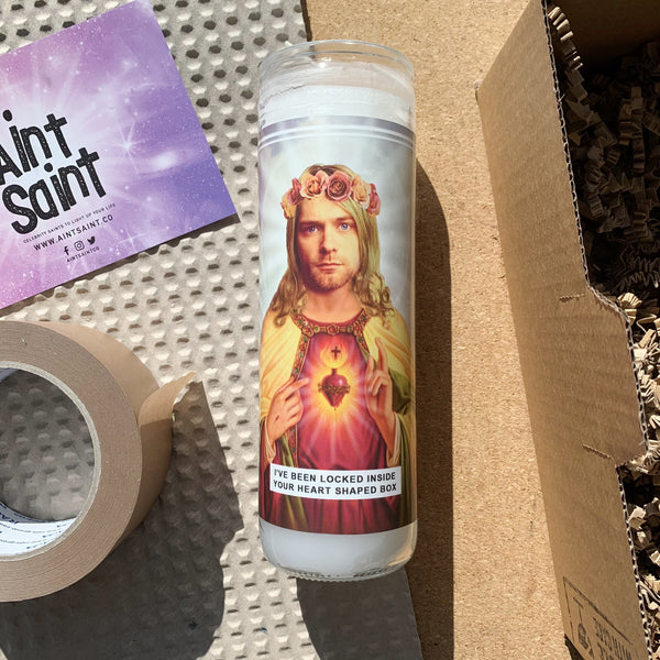 Saint Kurt Cobain Prayer Candle