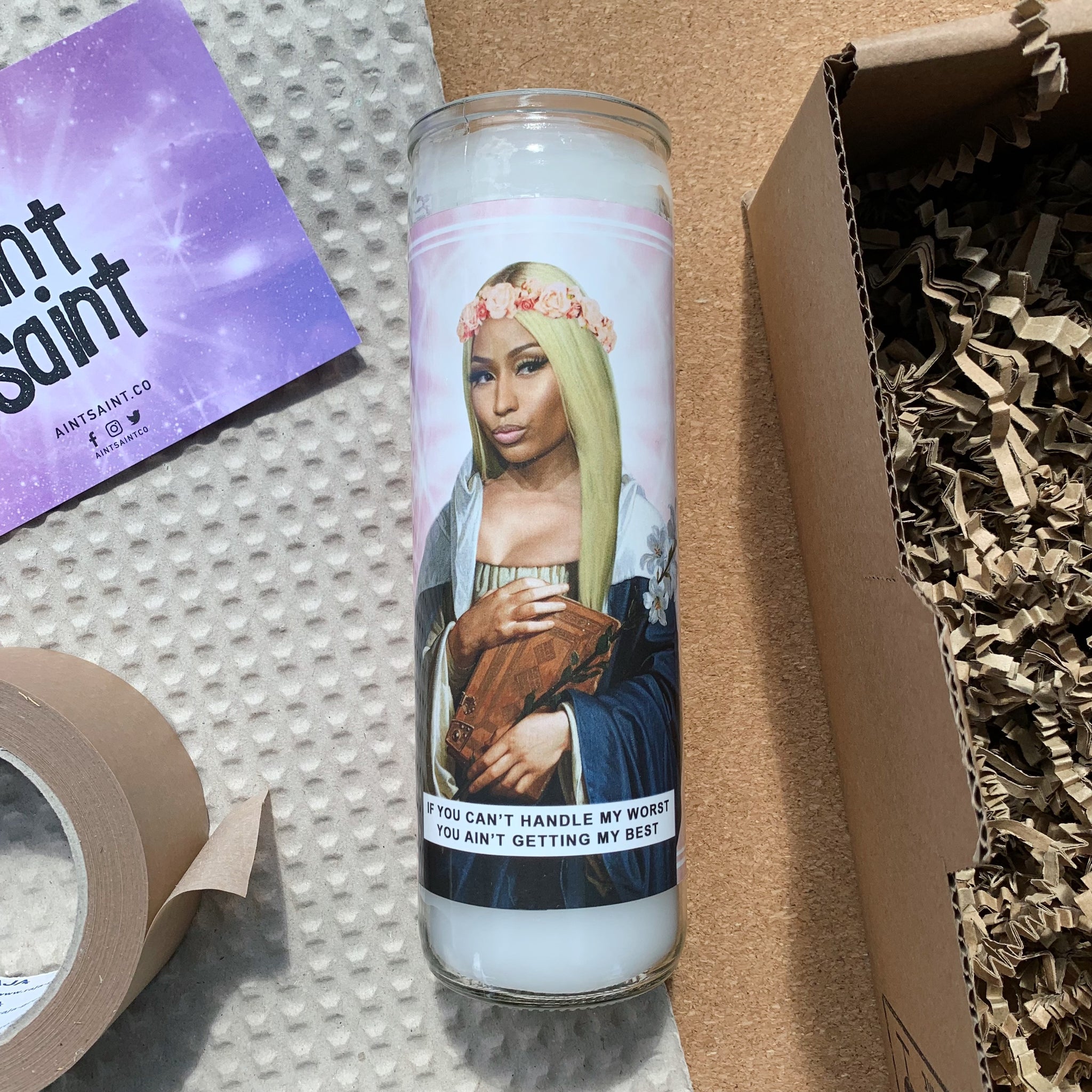 Saint Nicki Minaj Prayer Candle