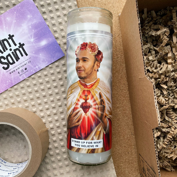 Saint Lewis Hamilton | Formula One Prayer Candle