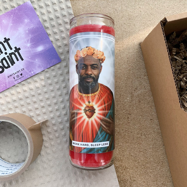 Saint Idris Elba Prayer Candle