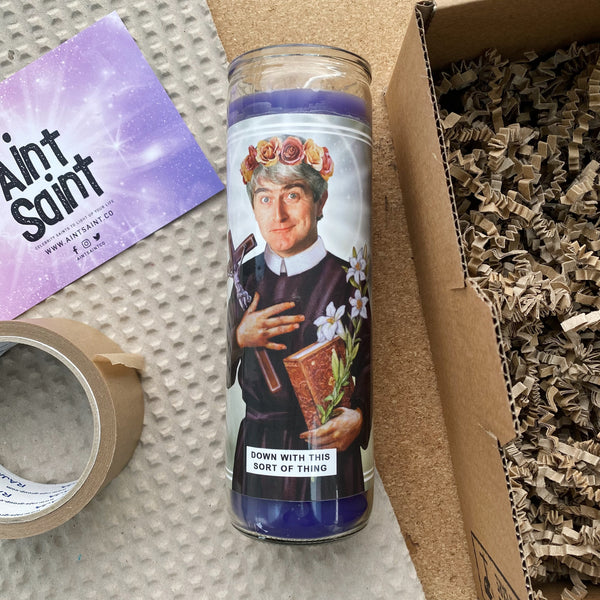 Saint Father Ted Crilly | Dermot Morgan Prayer Candle