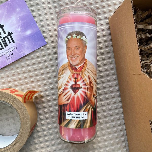 Saint Sir Tom Jones Prayer Candle