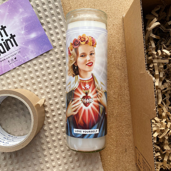Saint Scarlett Johansson Prayer Candle