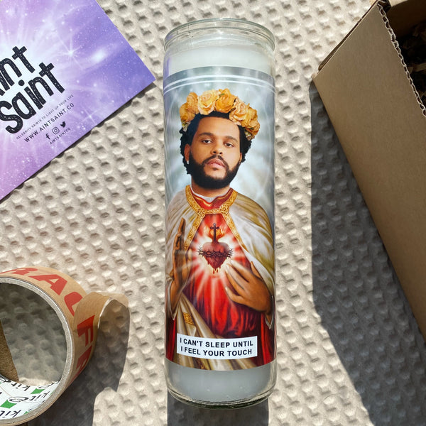 Saint The Weeknd Prayer Candle