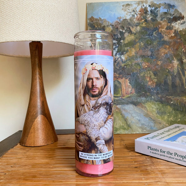 Saint Jensen Ackles Prayer Candle
