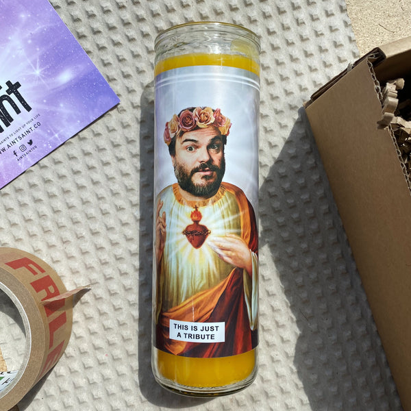 Saint Jack Black | Tenacious D | Tribute Prayer Candle