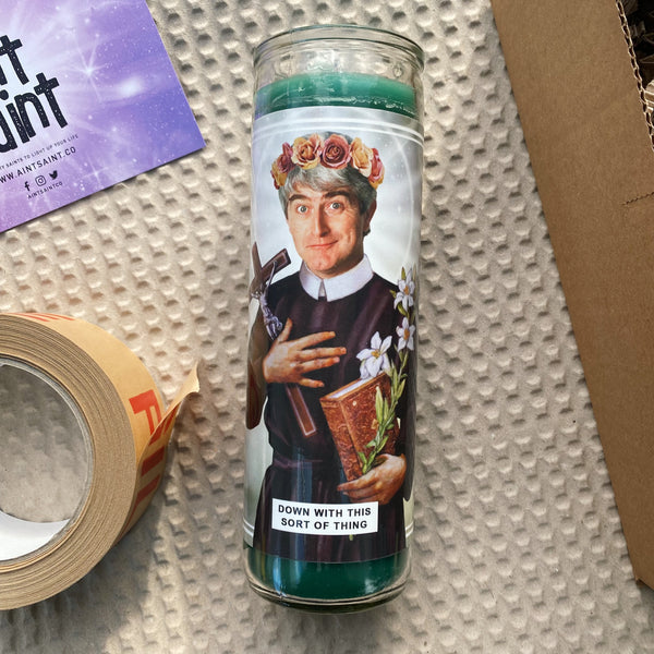 Saint Father Ted Crilly | Dermot Morgan Prayer Candle