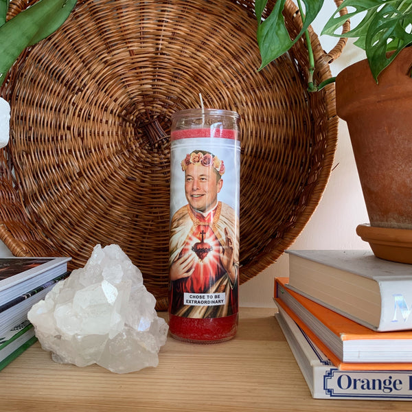 Saint Elon Musk Prayer Candle