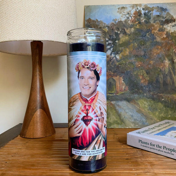 Saint Arnold Schwarzenegger Prayer Candle