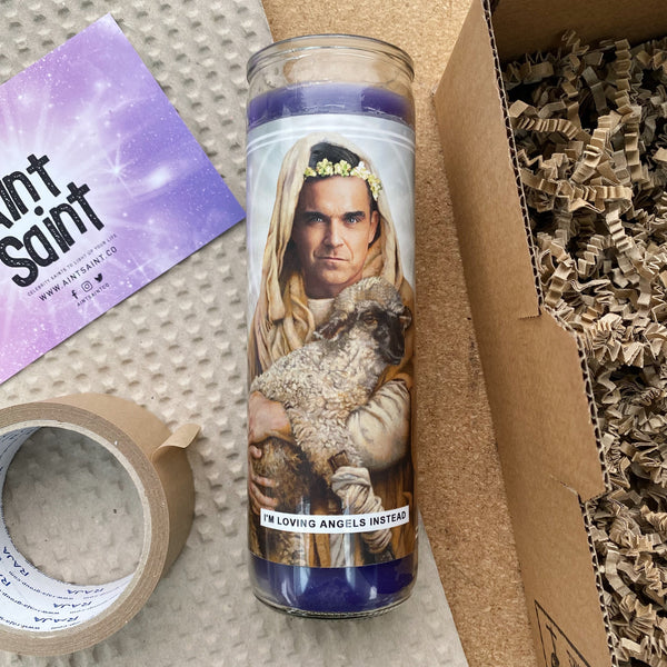 Saint Robbie Williams Prayer Candle