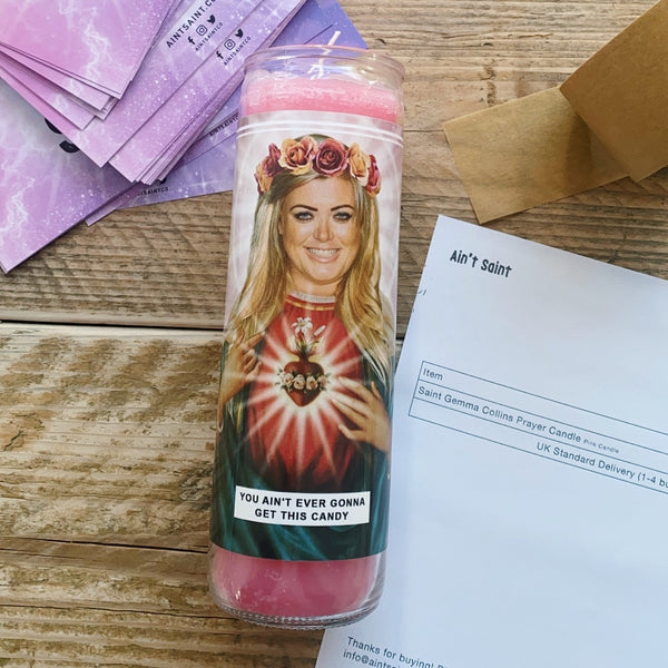 Saint Gemma Collins | TOWIE Prayer Candle