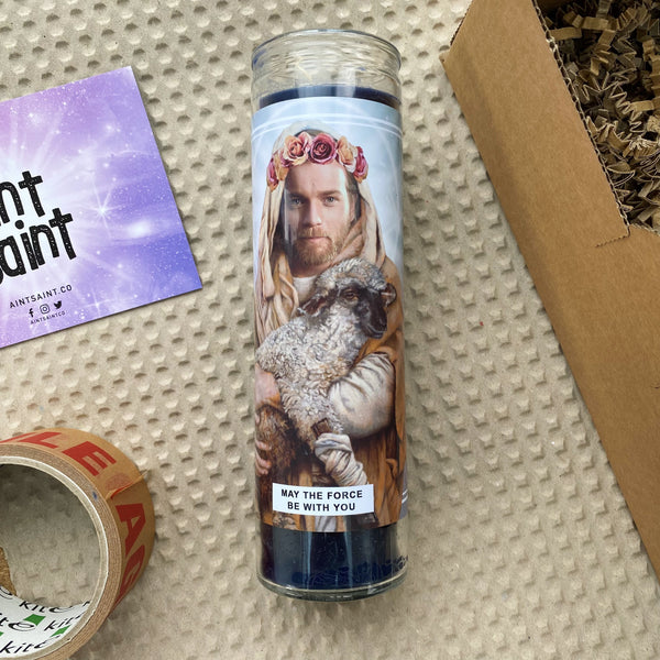 Saint Ewan McGregor Prayer Candle