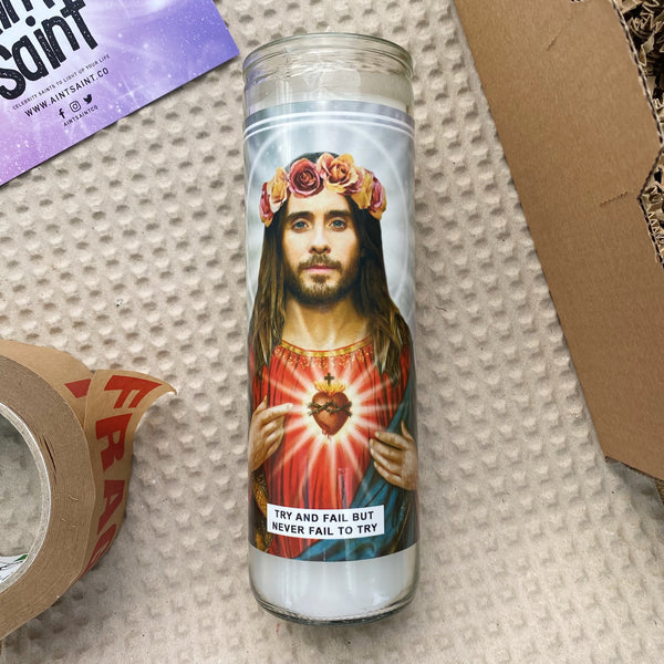 Saint Jared Leto Prayer Candle