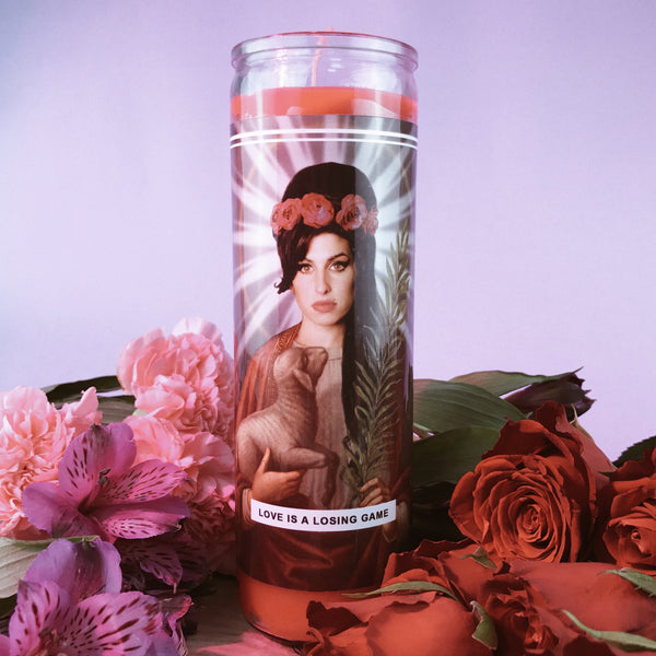 Saint Amy Winehouse Prayer Candle